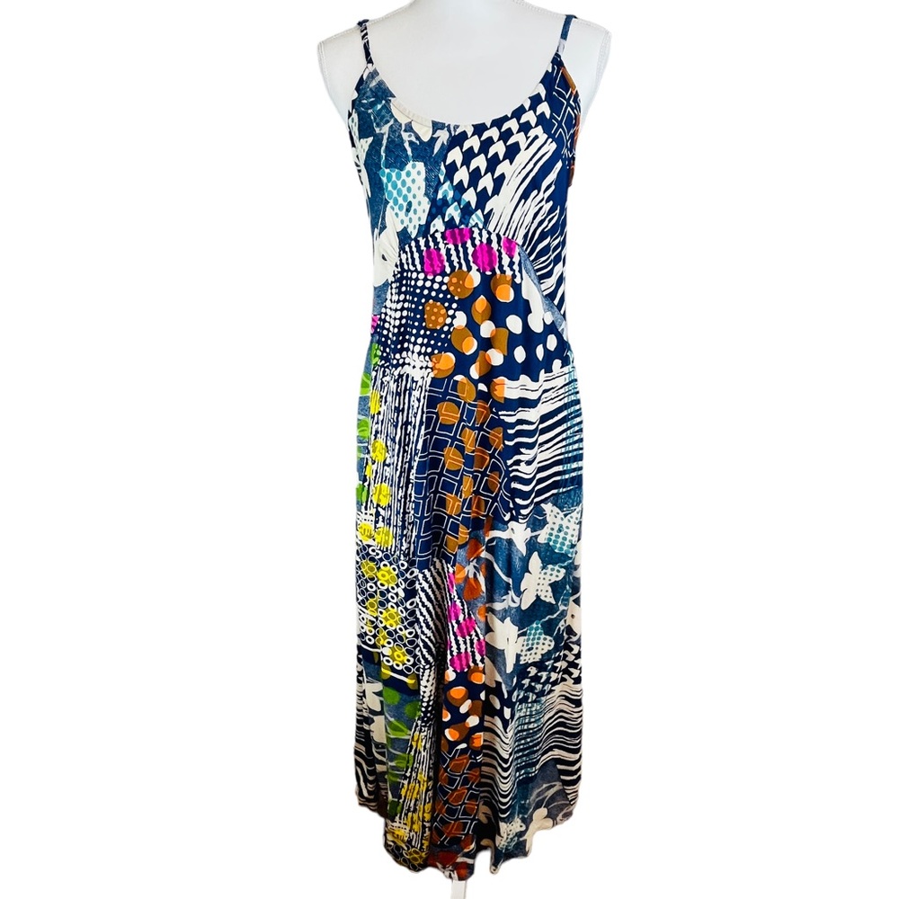 JAMS WORLD Simpson Print Vintage Maxi Sun Dress Size Small - Picture 2 of 13